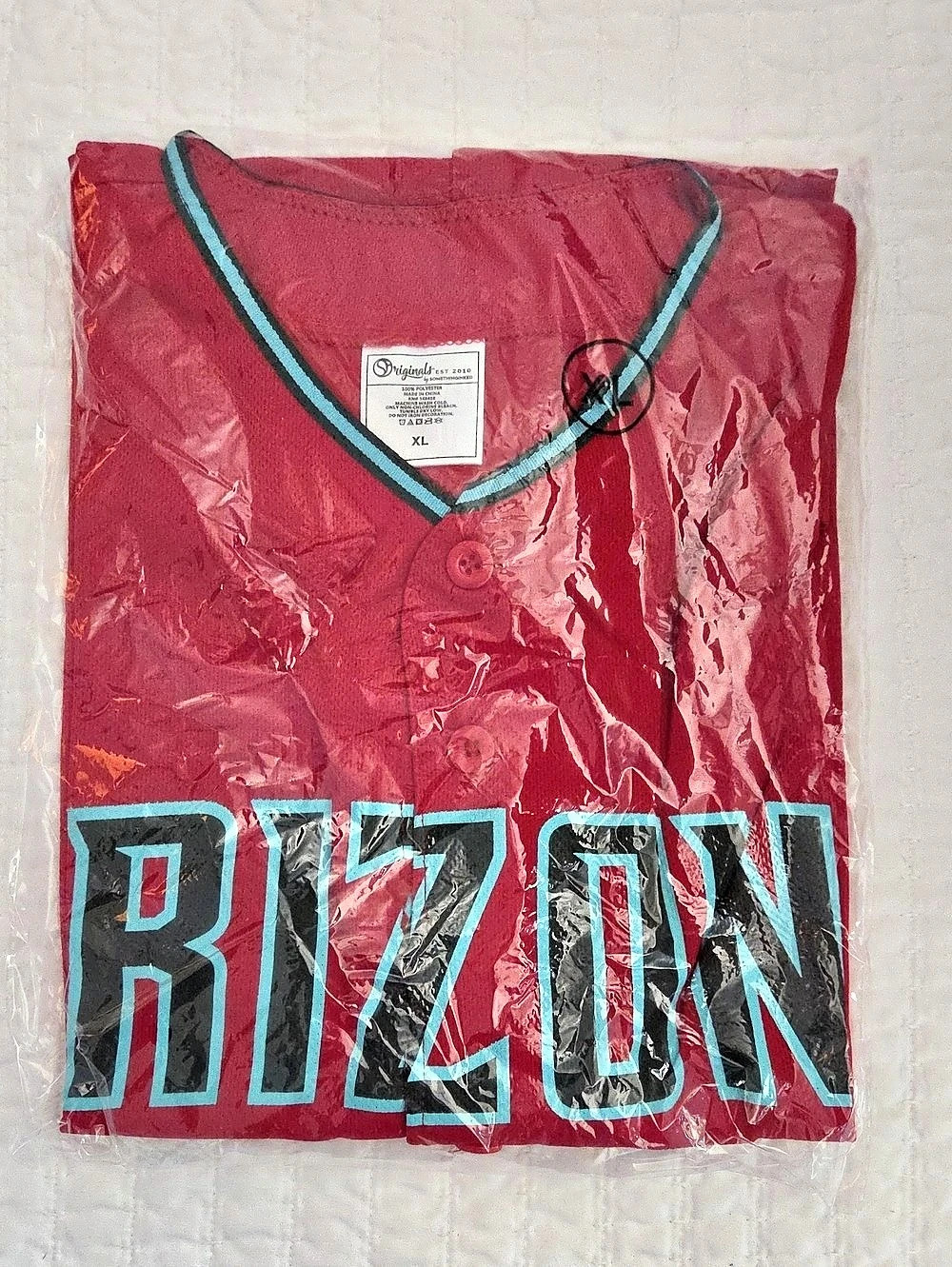 Arizona Diamindbacka Replica Jersey Size XL New